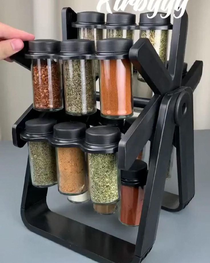 Rotating Spice Rack Organizer