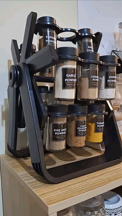 Rotating Spice Rack Organizer